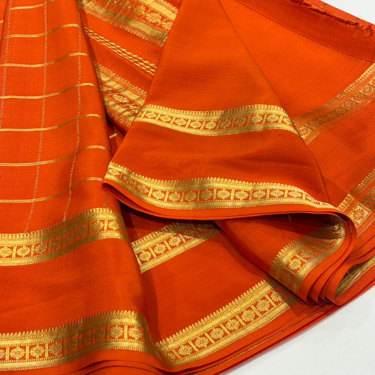 Pure Mysore Crepe Silk Saree