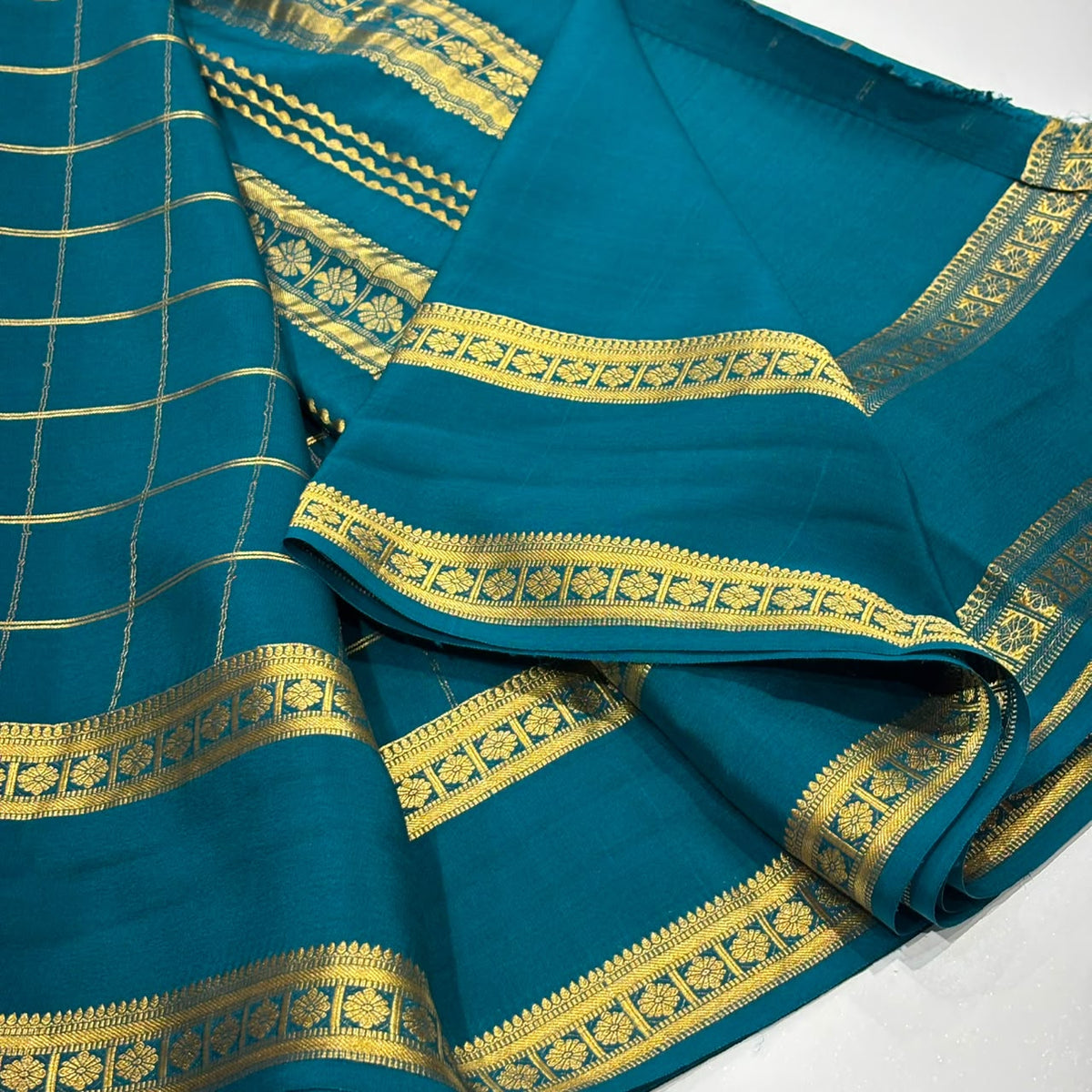 Pure Mysore Crepe Silk Saree