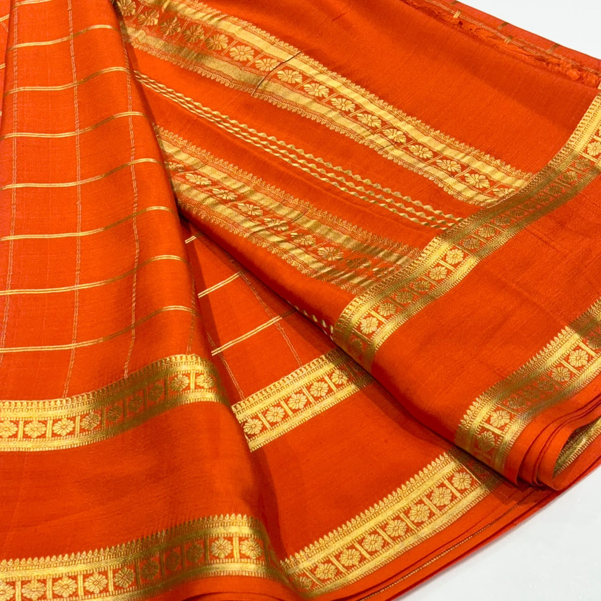 Pure Mysore Crepe Silk Saree