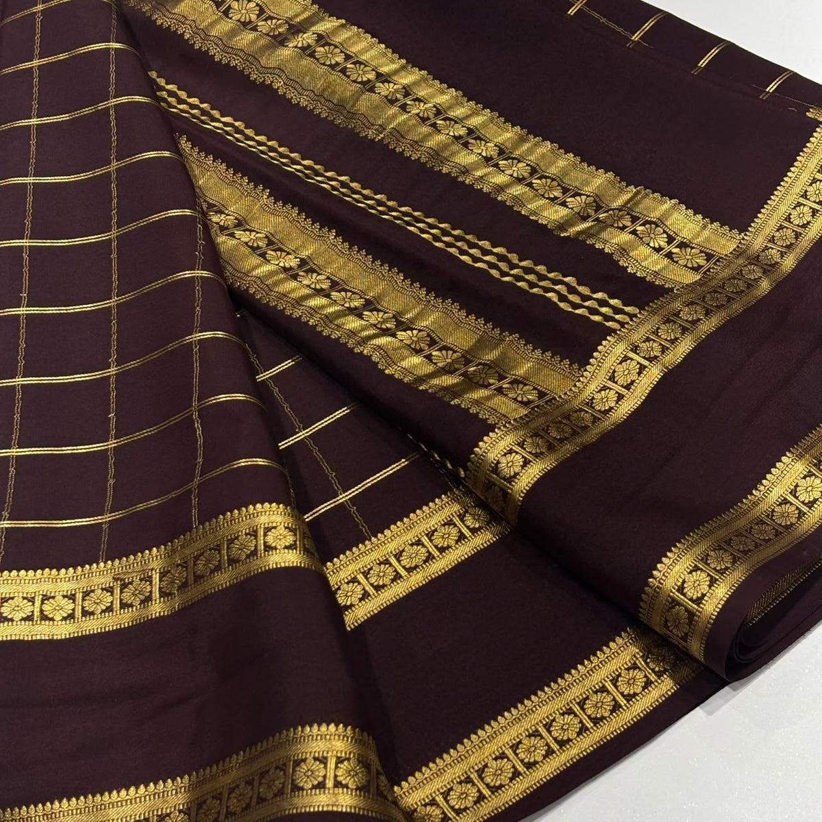 Pure Mysore Crepe Silk Saree