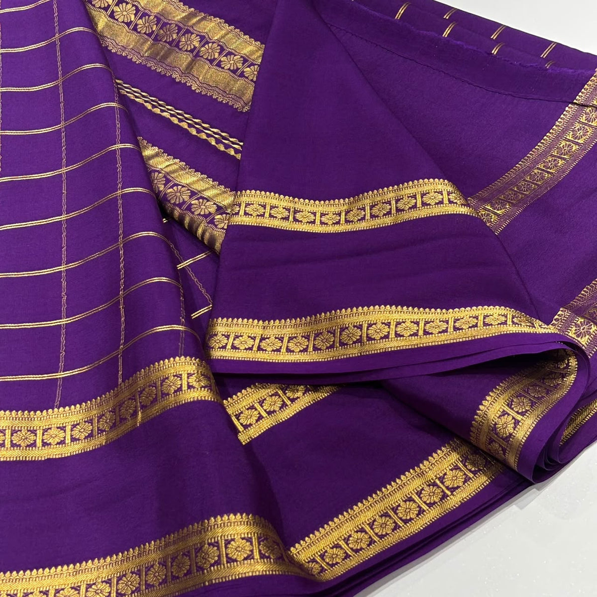 Pure Mysore Crepe Silk Saree