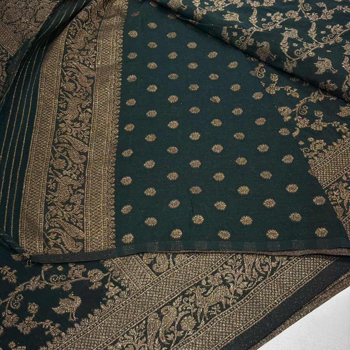 Semi Banarasi Georgette Saree