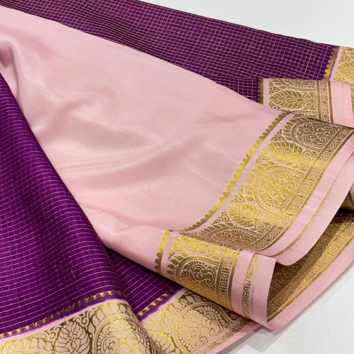 Pure Mysore Crepe Silk Saree