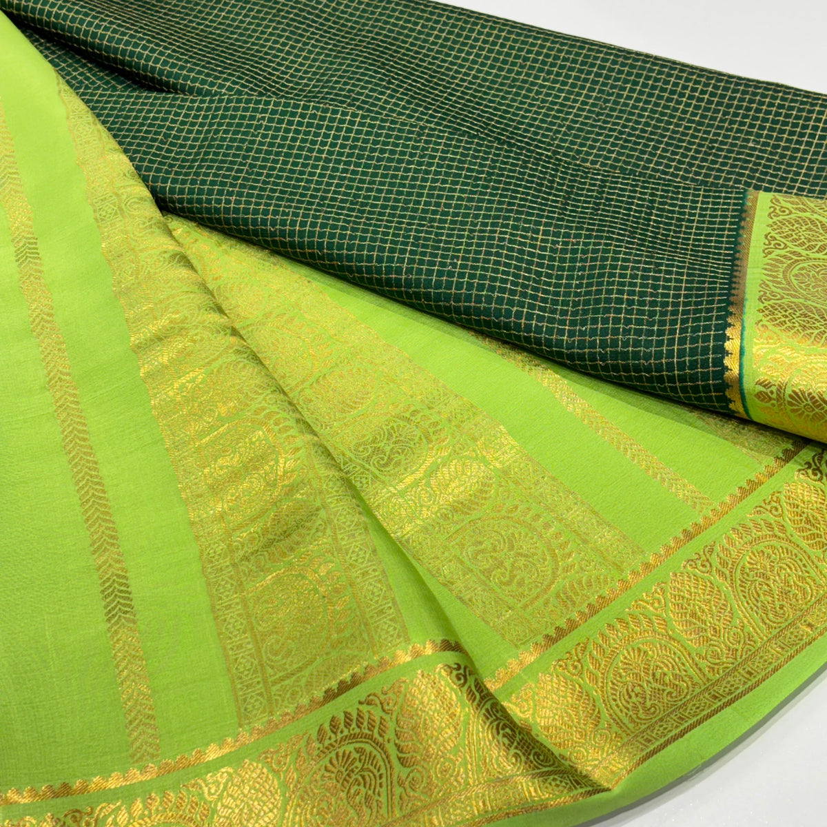 Pure Mysore Crepe Silk Saree