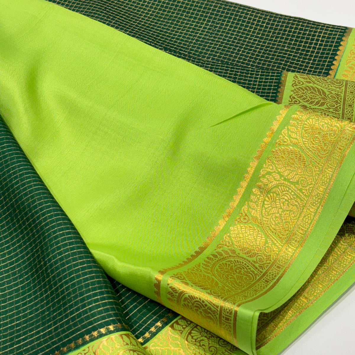 Pure Mysore Crepe Silk Saree