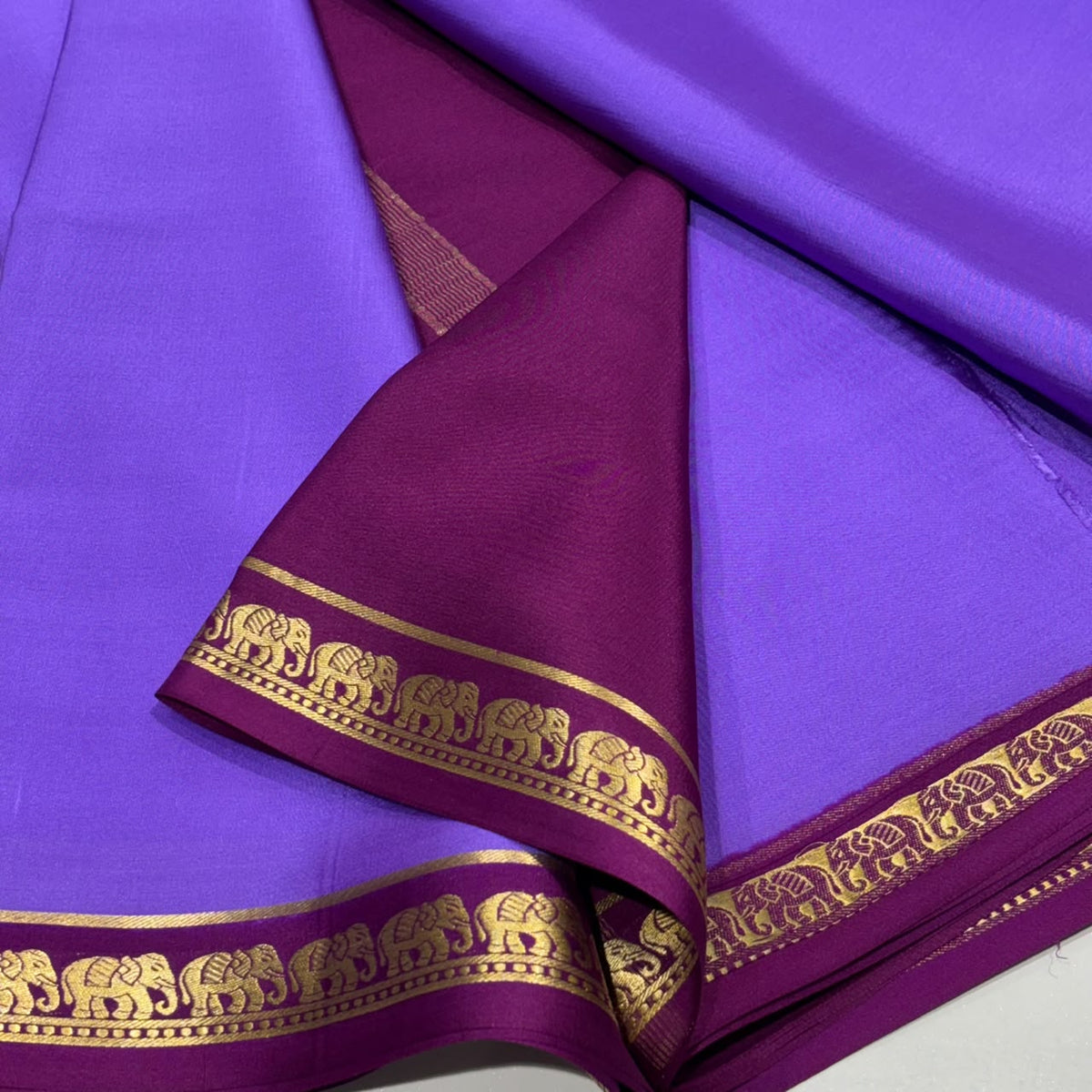 Pure Mysore Crepe Silk Saree