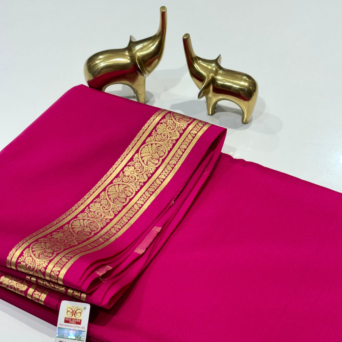 Pure Mysore Crepe Silk Saree