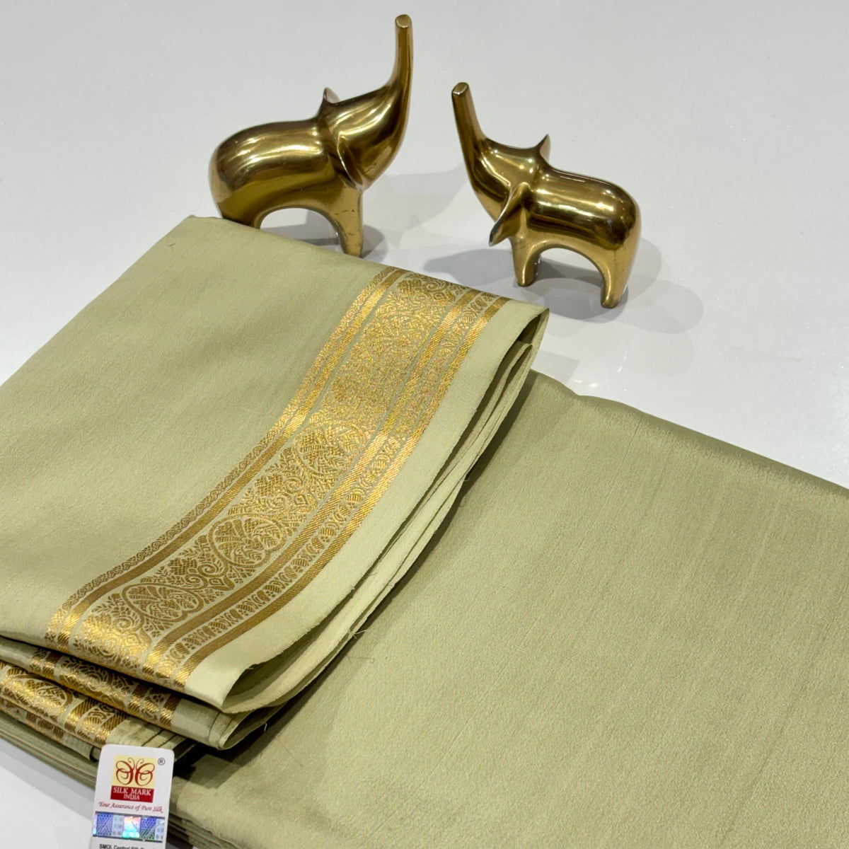 Pure Mysore Crepe Silk Saree