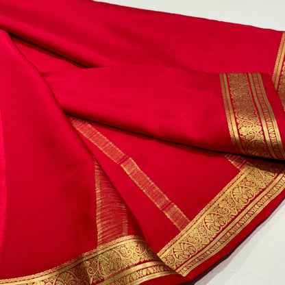 Pure Mysore Crepe Silk Saree