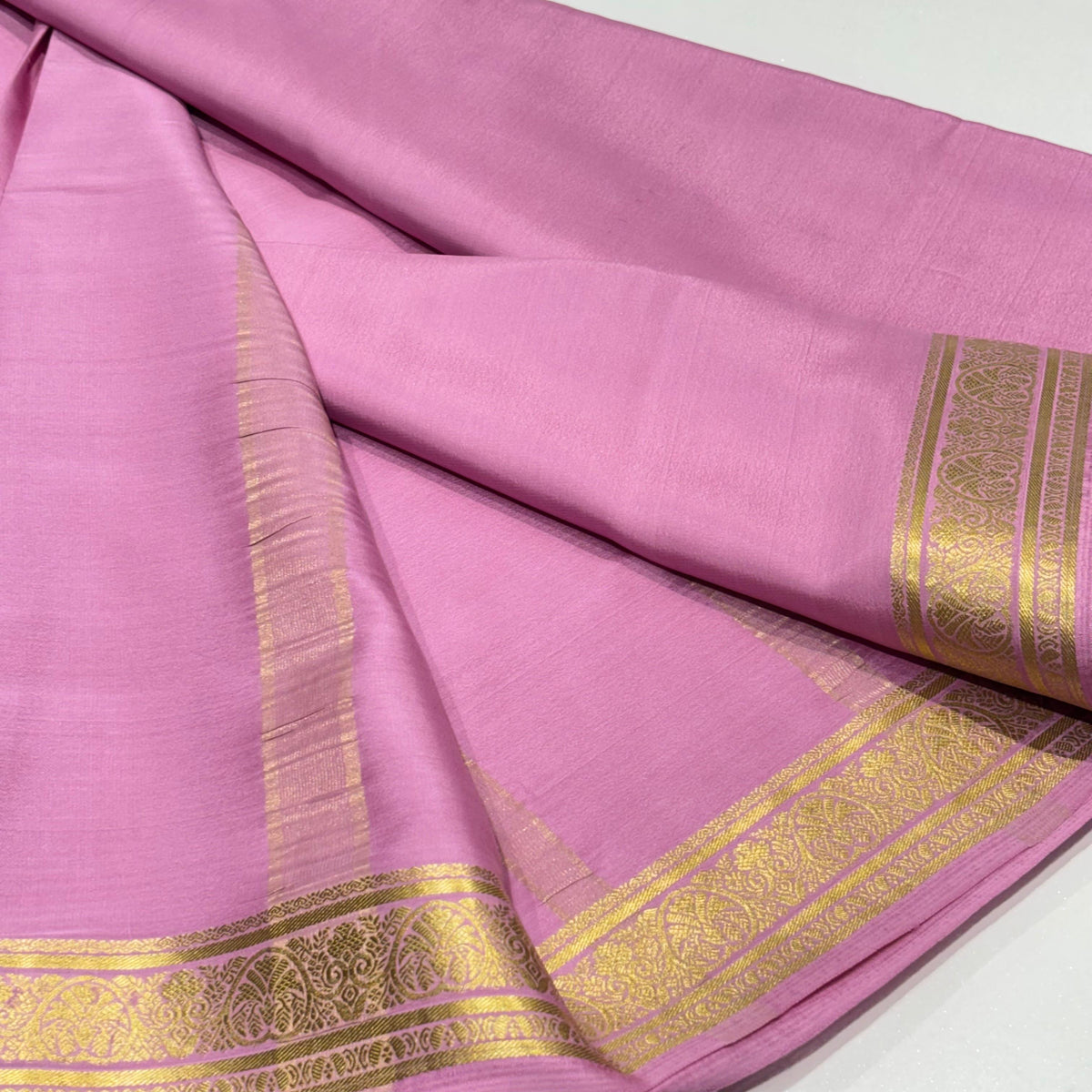 Pure Mysore Crepe Silk Saree