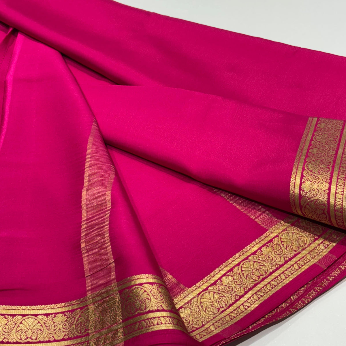 Pure Mysore Crepe Silk Saree