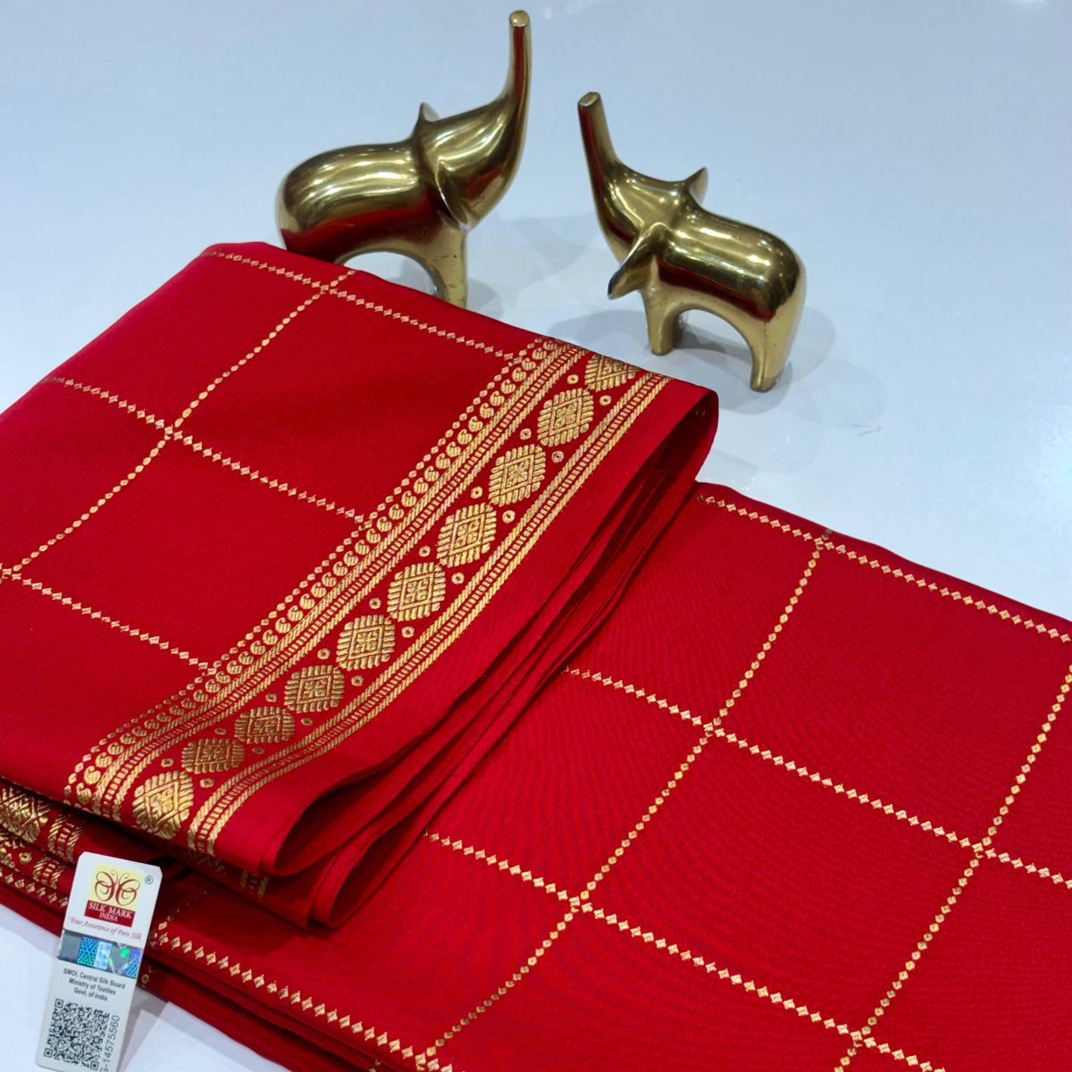 Pure Mysore Crepe Silk Saree