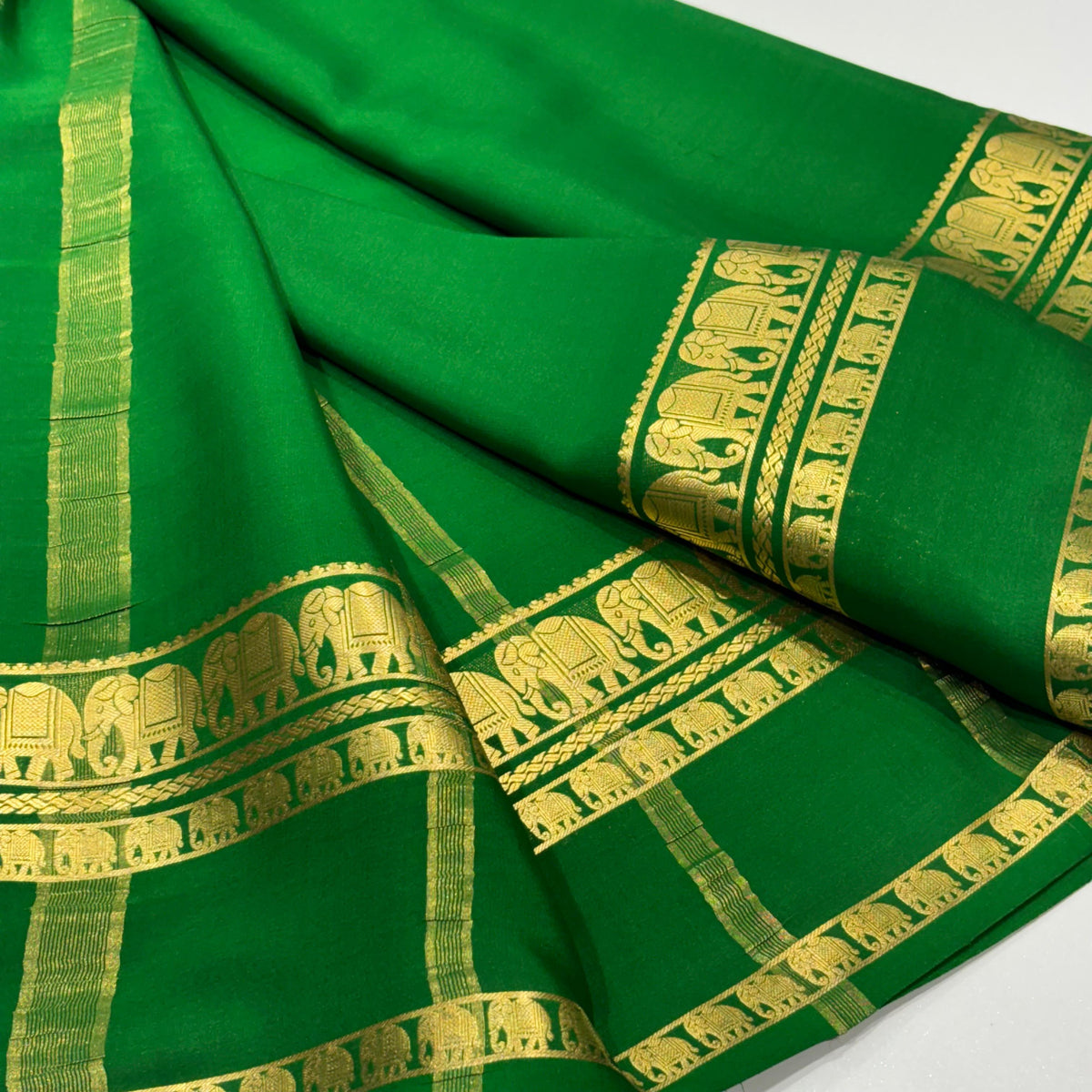 Pure Mysore Crepe Silk Saree