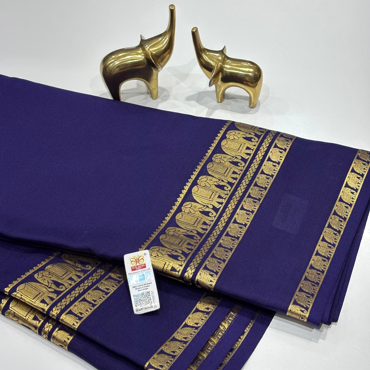 Pure Mysore Crepe Silk Saree