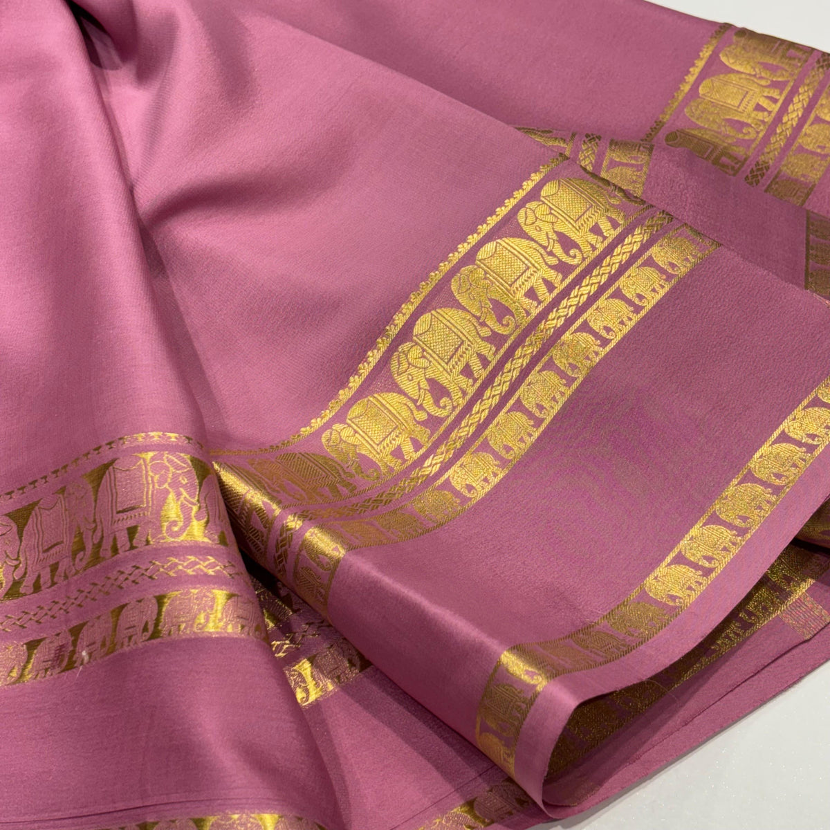 Pure Mysore Crepe Silk Saree