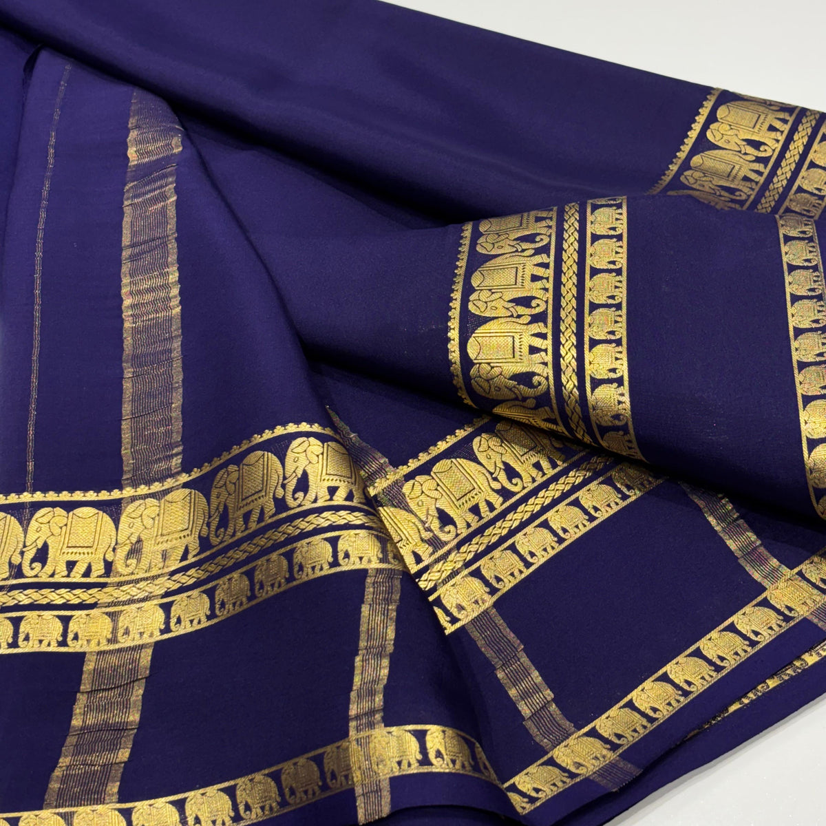 Pure Mysore Crepe Silk Saree