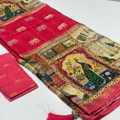 Kalamkari Printed Saree