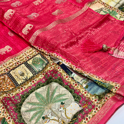 Kalamkari Printed Saree