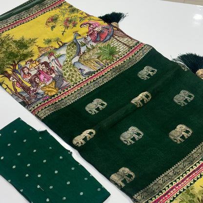 Kalamkari Printed Saree