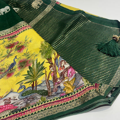 Kalamkari Printed Saree