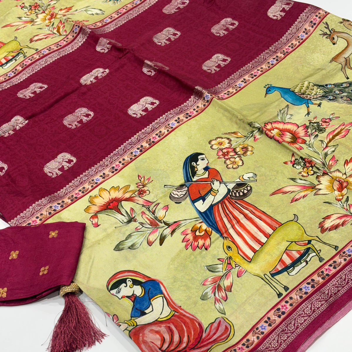 Kalamkari Printed Saree