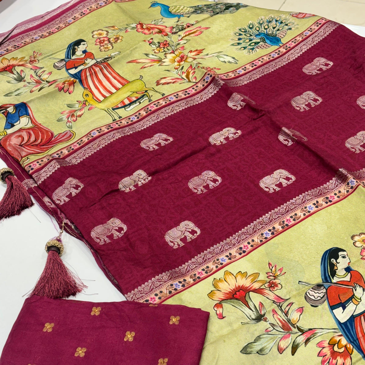 Kalamkari Printed Saree