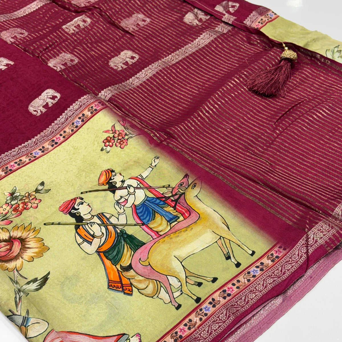 Kalamkari Printed Saree