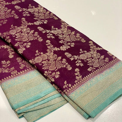 Banarasi Wrinkle Chiffon Saree