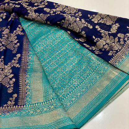 Banarasi Wrinkle Chiffon Saree