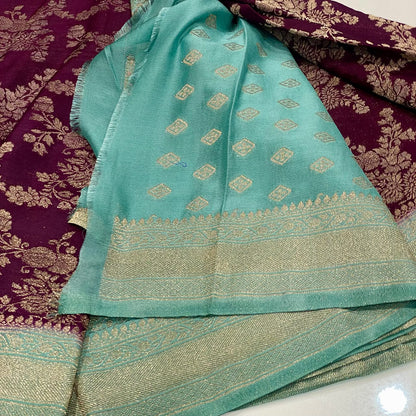 Banarasi Wrinkle Chiffon Saree