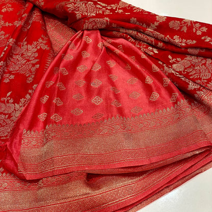 Banarasi Wrinkle Chiffon Saree
