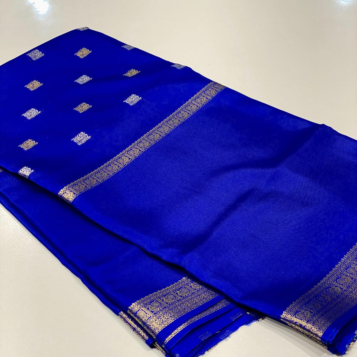 Semi Mysore Crepe Saree