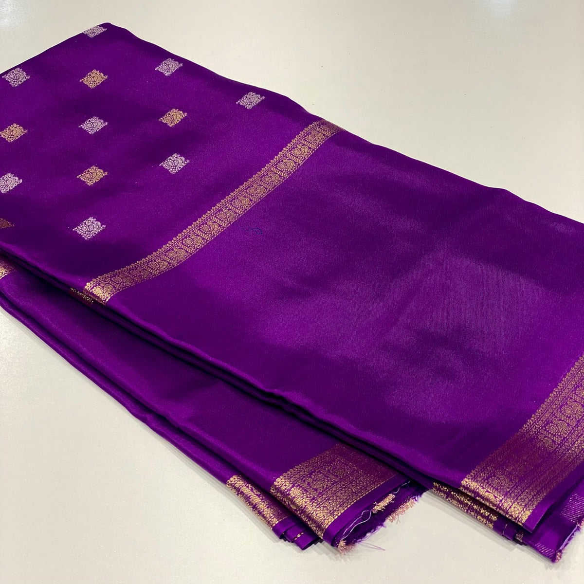Semi Mysore Crepe Saree