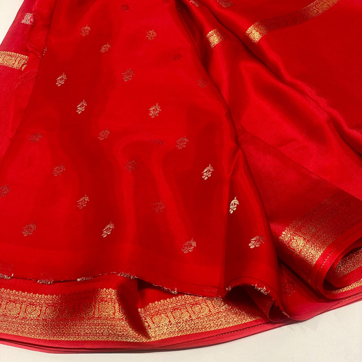 Semi Mysore Crepe Saree
