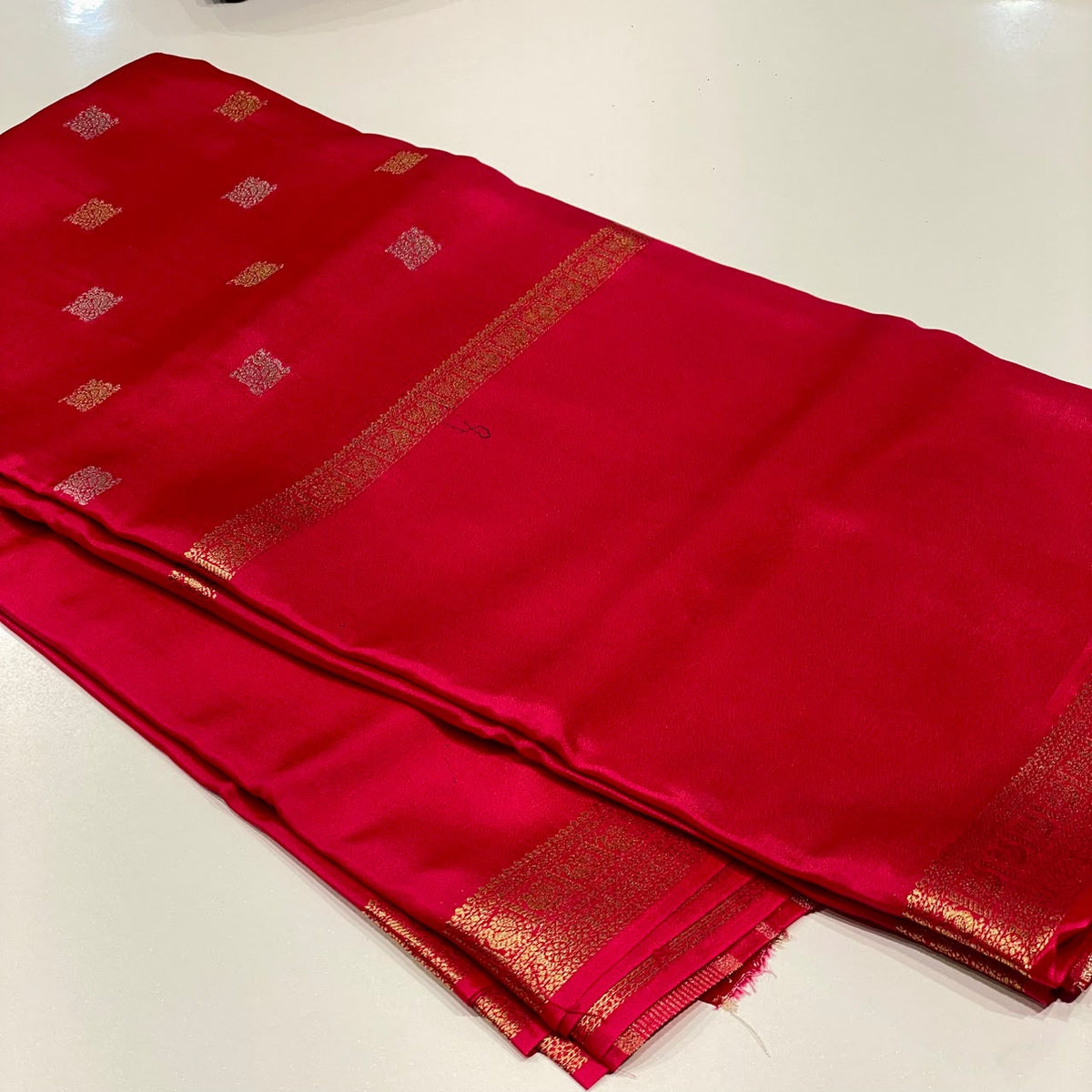Semi Mysore Crepe Saree