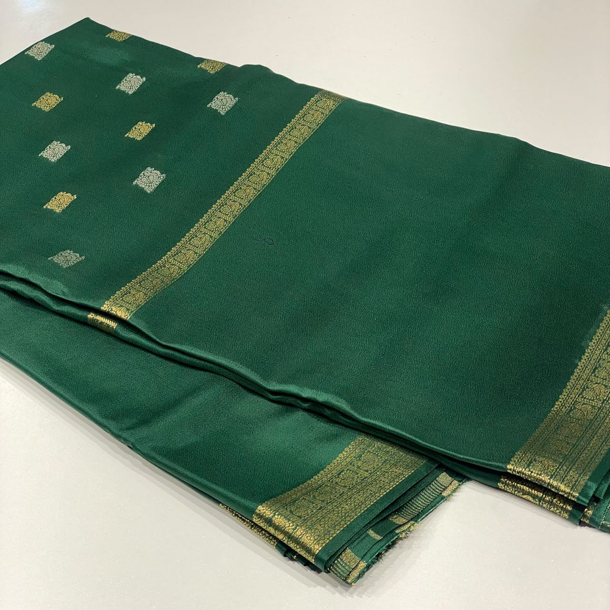 Semi Mysore Crepe Saree