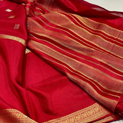 Semi Mysore Crepe Saree