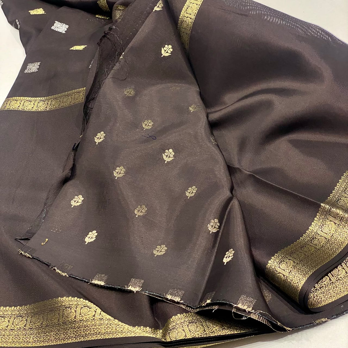 Semi Mysore Crepe Saree
