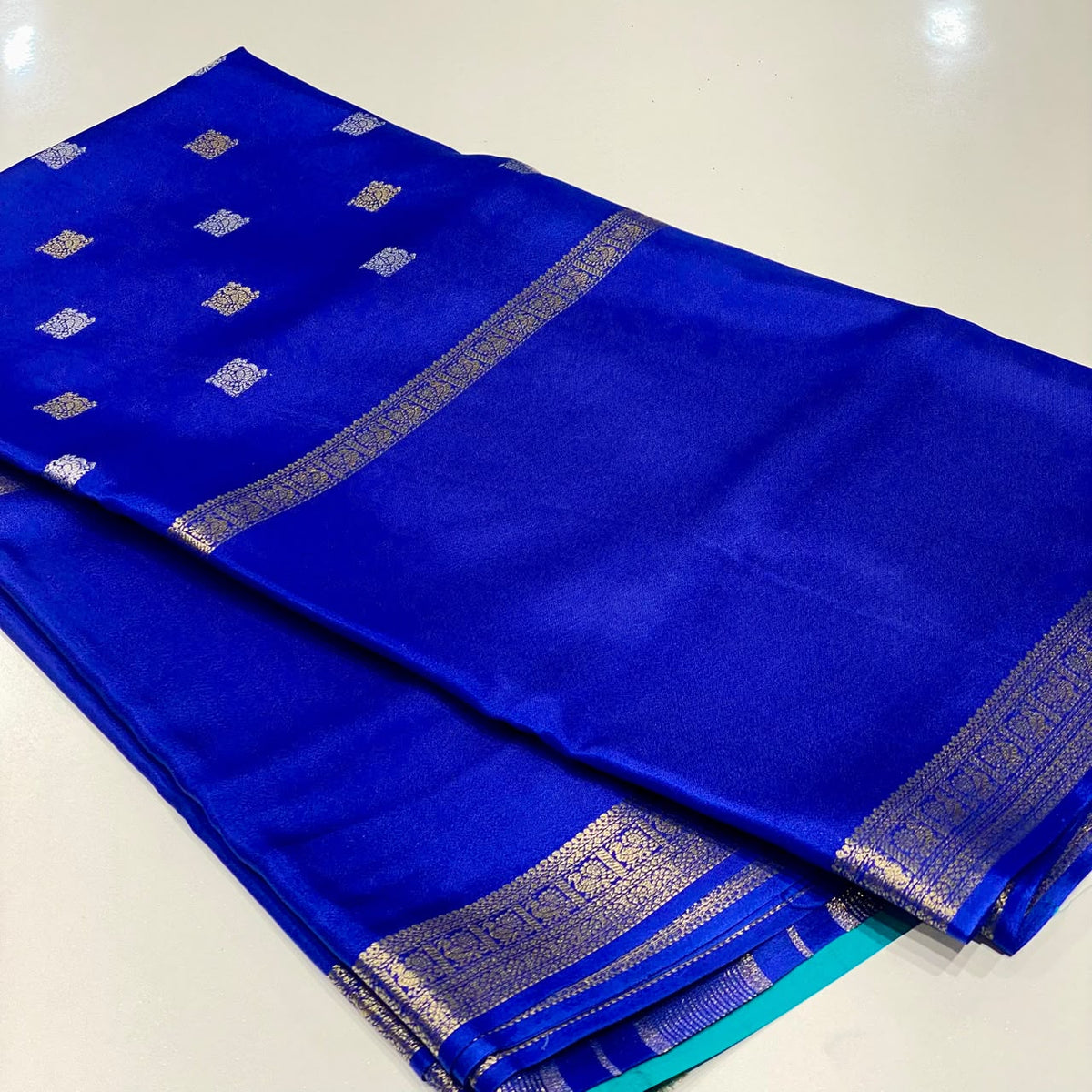 Semi Mysore Crepe Saree