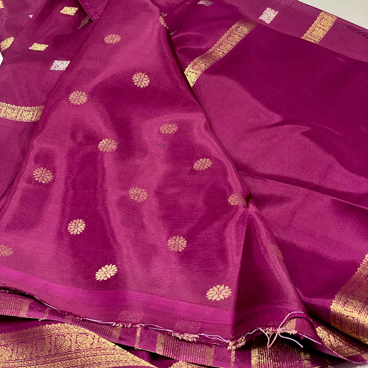 Semi Mysore Crepe Saree