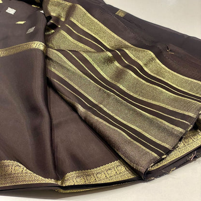 Semi Mysore Crepe Saree