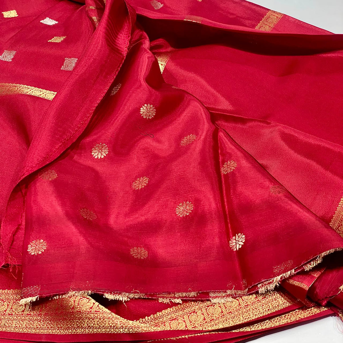 Semi Mysore Crepe Saree