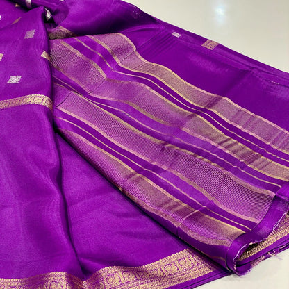 Semi Mysore Crepe Saree