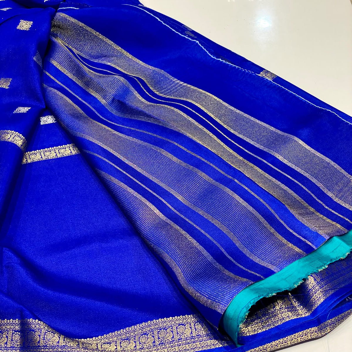 Semi Mysore Crepe Saree