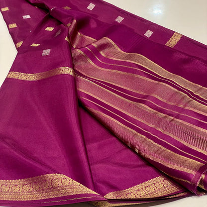 Semi Mysore Crepe Saree