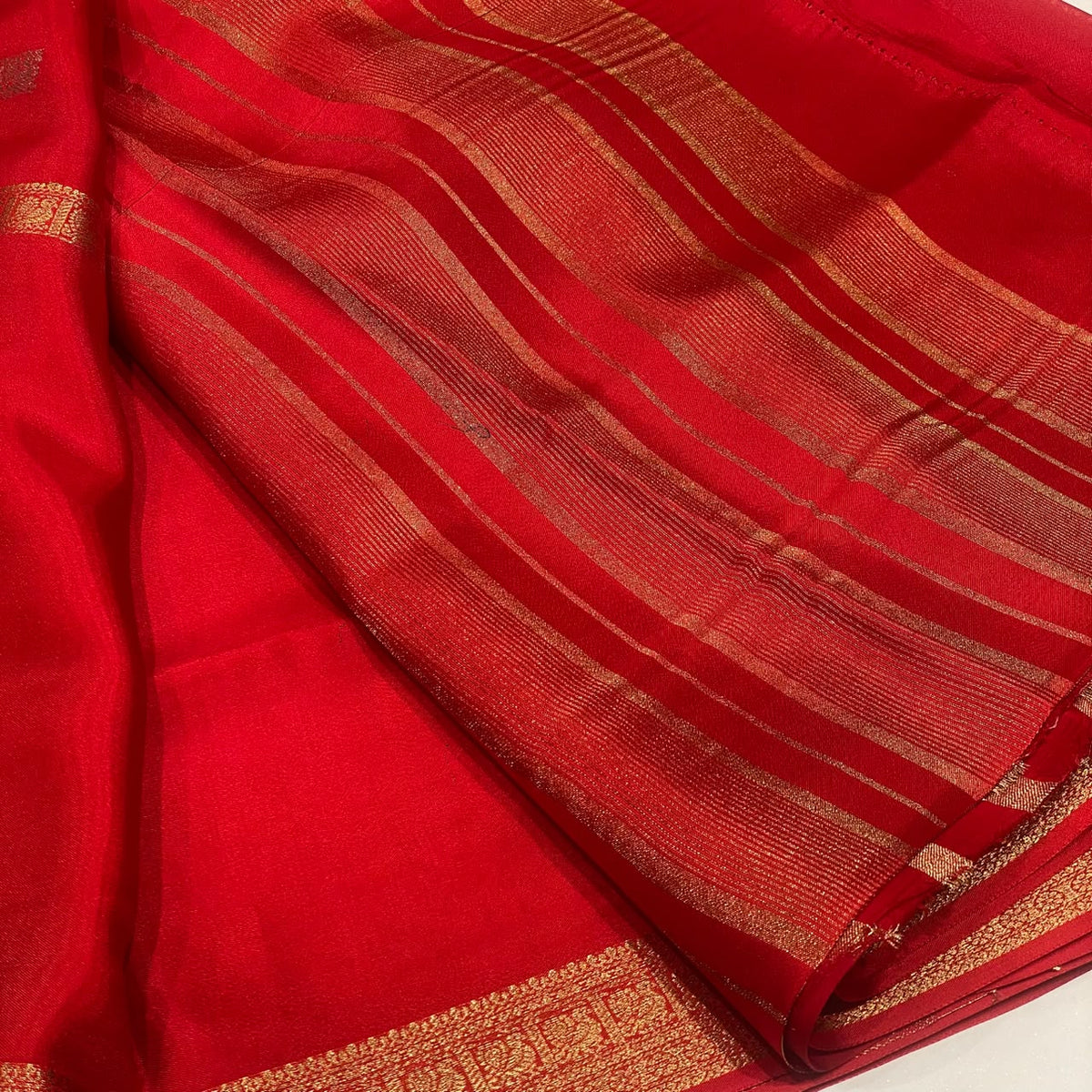 Semi Mysore Crepe Saree