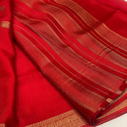 Semi Mysore Crepe Saree