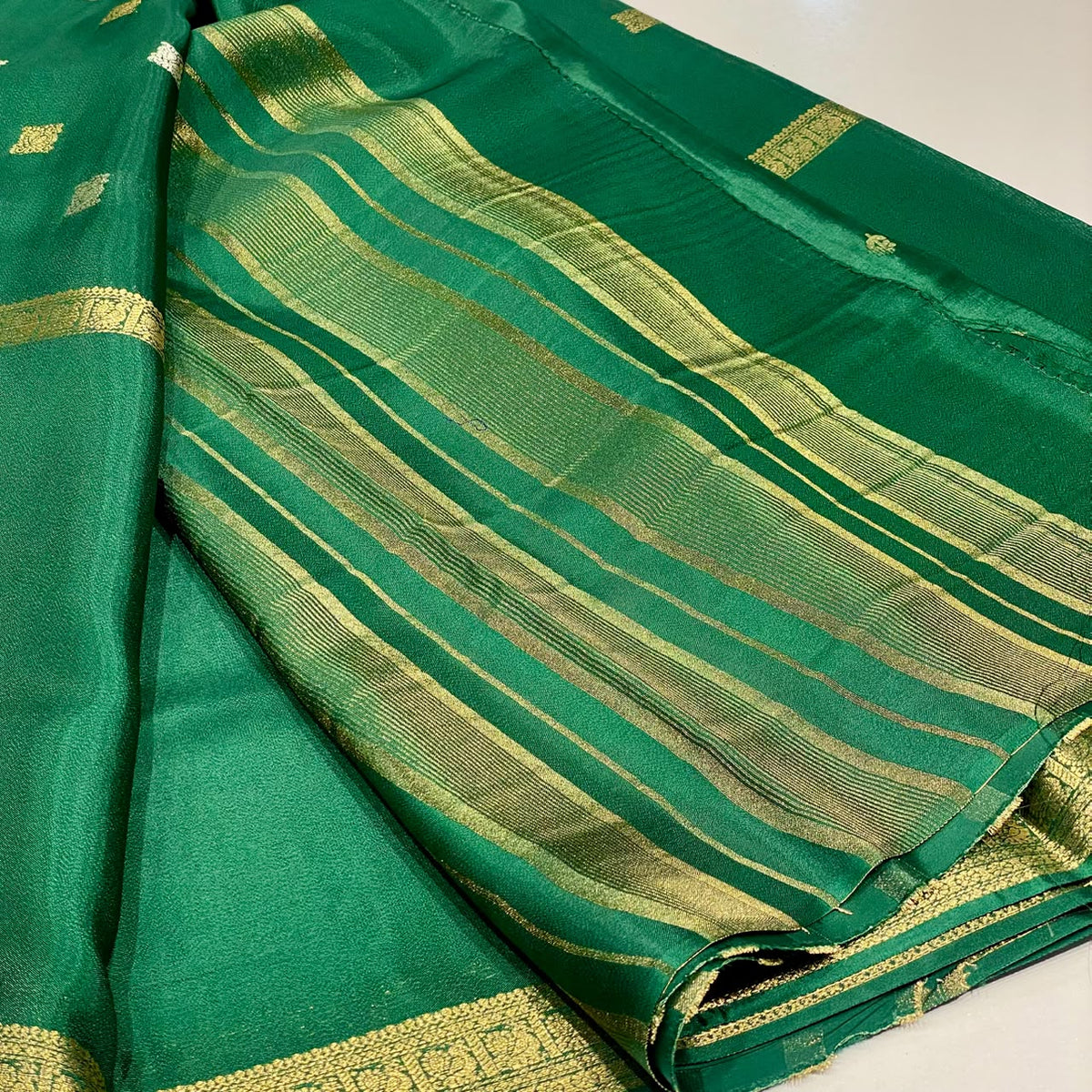Semi Mysore Crepe Saree