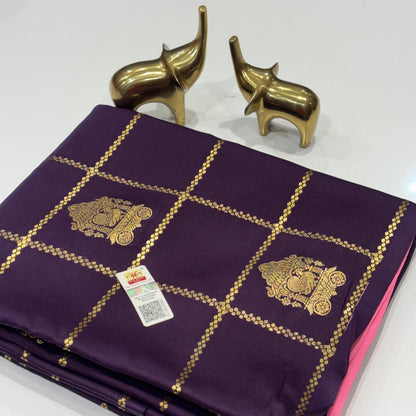 Pure Mysore Crepe Silk Saree