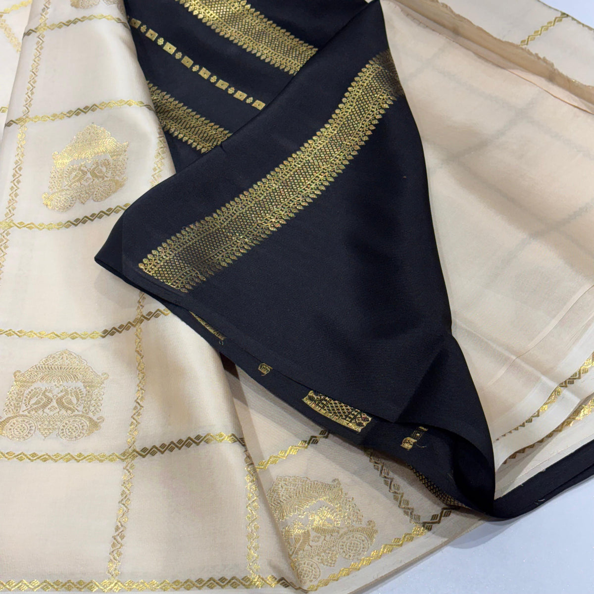 Pure Mysore Crepe Silk Saree